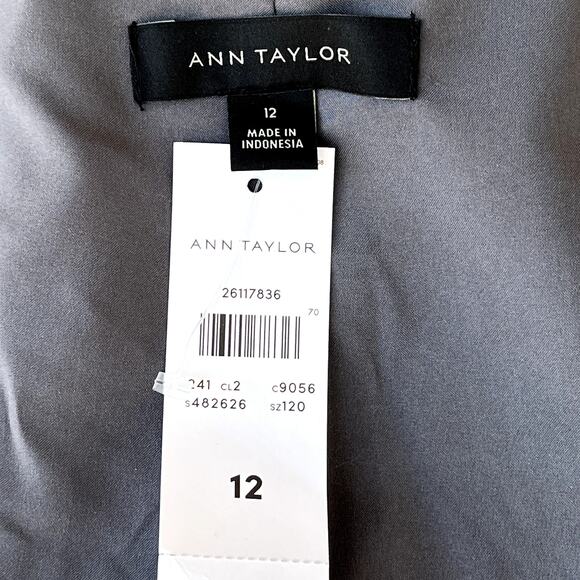 Ann Taylor The Tall Hutton Blazer Houndstooth Knit Stretch Workwear 12 NWT - Picture 6 of 7